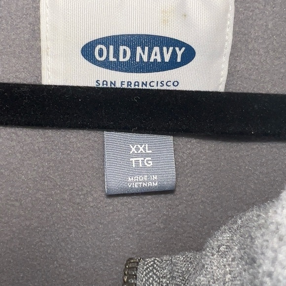 Old Navy Women's Quilted Gray Puffer Vest Zip Up Fleece Warm Size XXL - Picture 6 of 8